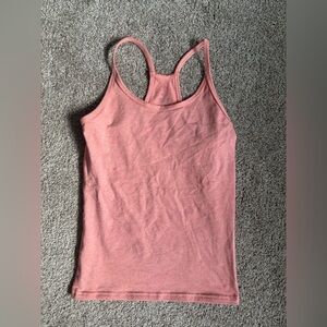 FLEO coral women’s tank full length